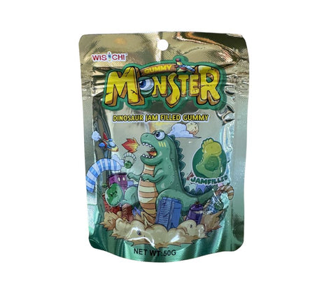 Monster Dinosaur Jam Filled Gummy - Candy Atlas