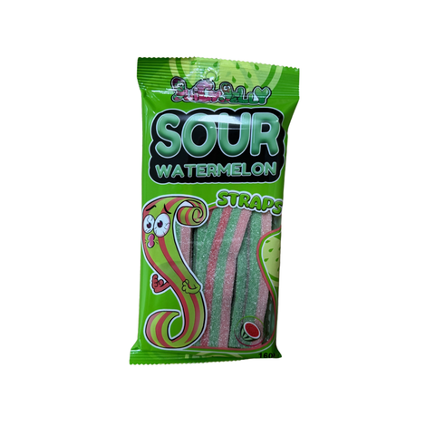Juicy Jelly Sour Straps Watermelon - Candy Atlas