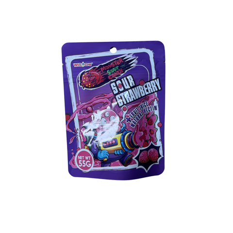 Monster Gummy Sour Strawberry - Candy Atlas
