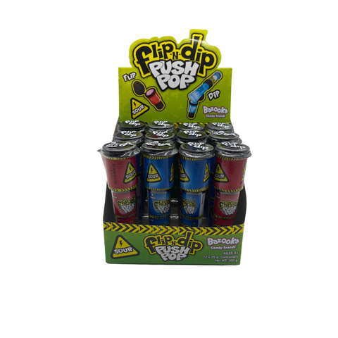 Sour Flip'n'Dip Push Pop