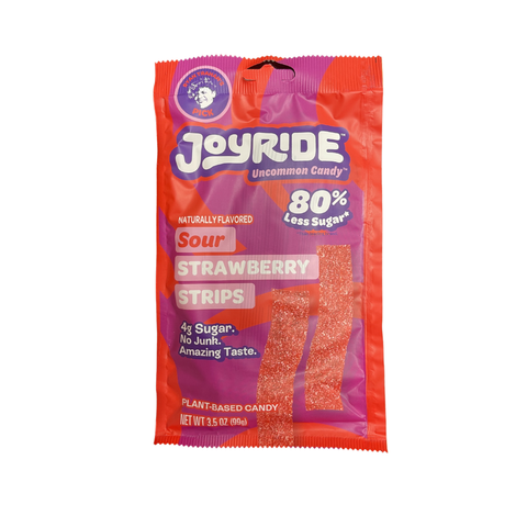 Joyride Sour Strawberry Strips - Candy Atlas