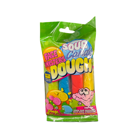 Face Twisters Sour Candy Dough - Candy Atlas