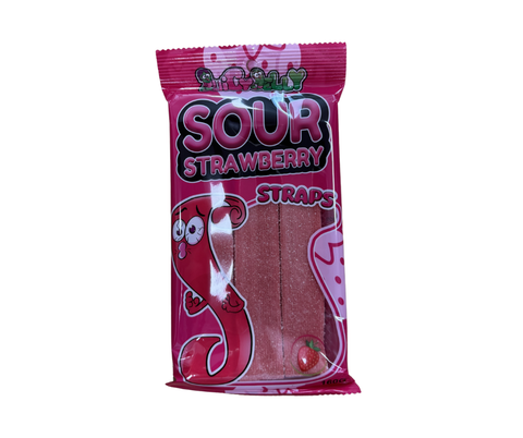 Juicy Jelly Sour Straps Strawberry - Candy Atlas