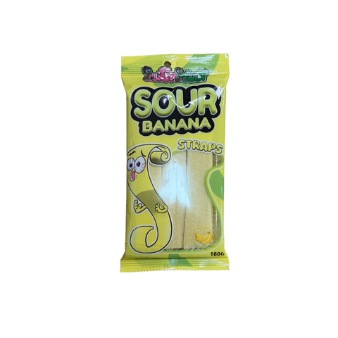 Juicy Jelly Sour Straps Banana - Candy Atlas