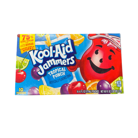 Kool Aid Jammers Tropical Punch 10x177ml Pouch