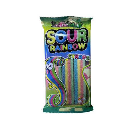 Juicy Jelly Sour Straps Rainbow - Candy Atlas