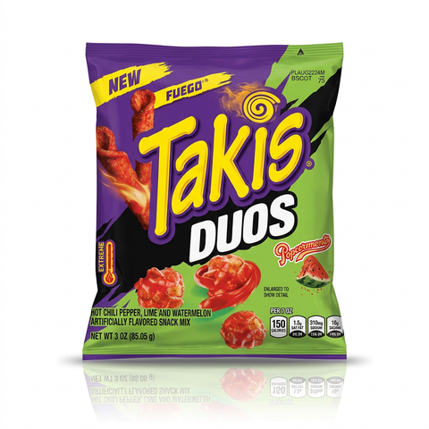 Takis Duos Hot Chilli Pepper, Lime & Watermelon Snack Mix