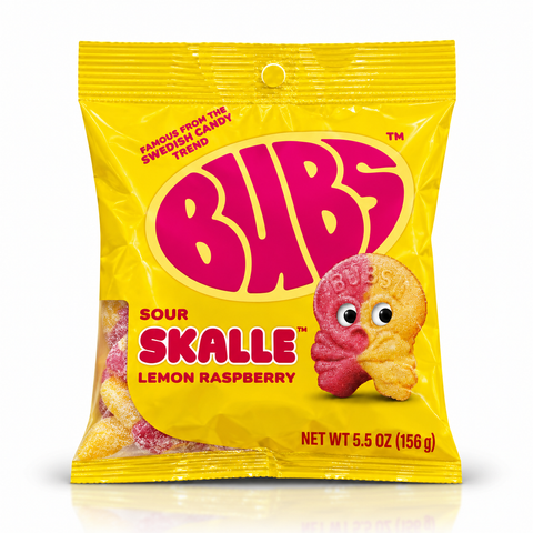 BUBS Sour Skalle Lemon Raspberry