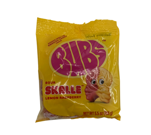 BUBS Sour Skalle Lemon Raspberry – Candy Atlas