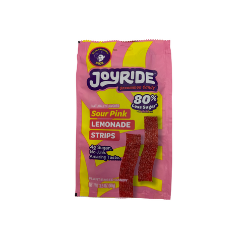 JOYRIDE Sour Pink Lemonade Strips - Candy Atlas