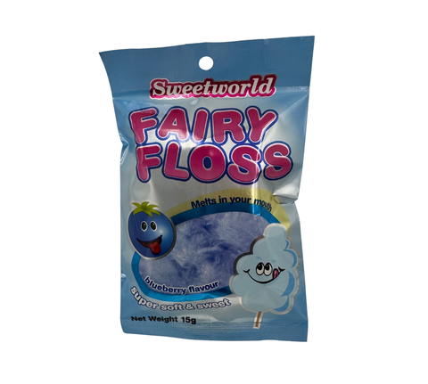 Sweet World Fairy Floss Blueberry - Candy Atlas
