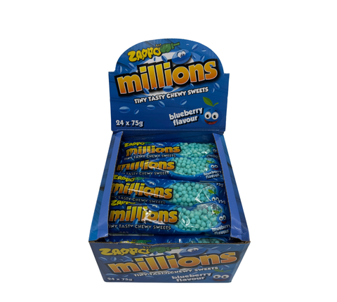 Zappo Blue Raspberry Candy Zappo Millions Blueberry – Candy Atlas
