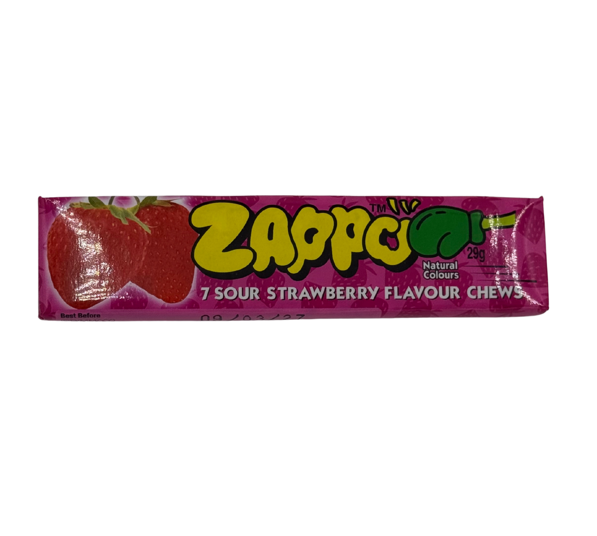 Zappo Chews Sour Strawberry – Candy Atlas