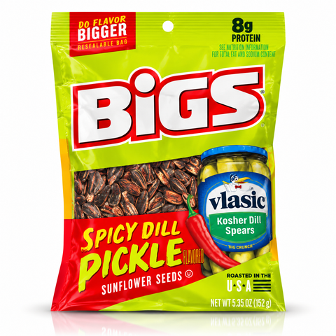 Bigs Vlasic Spicy Dill Pickle Sunflower Seeds 152g