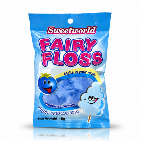 Sweet World Fairy Floss Blueberry