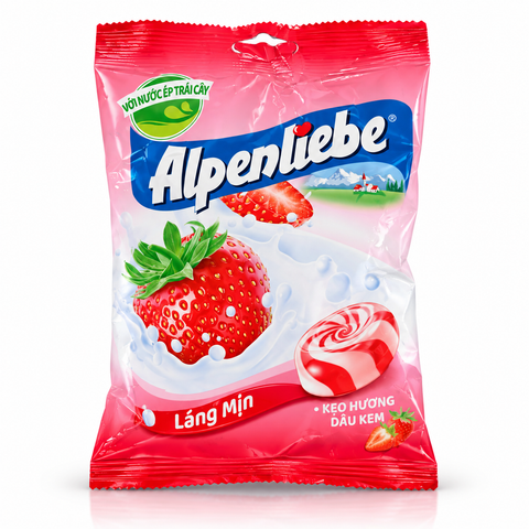 Alpenliebe Strawberry Swirl Hard Candy 115g