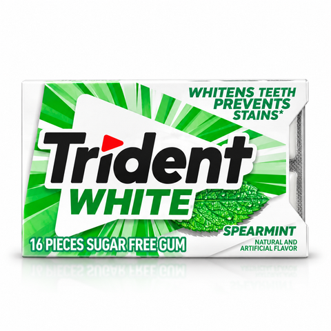 Trident White Spearmint Gum 16pc