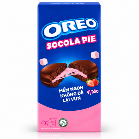 Oreo Socola Pie Strawberry