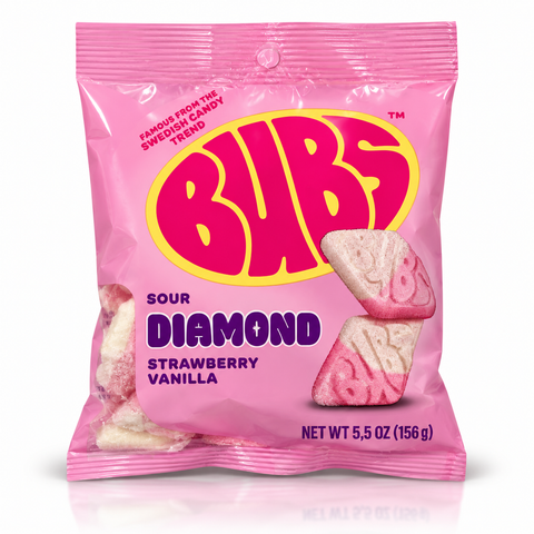 BUBS Sour Diamond Strawberry Vanilla