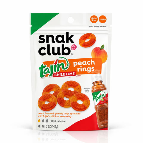 Snak Club Tajin Peach Rings