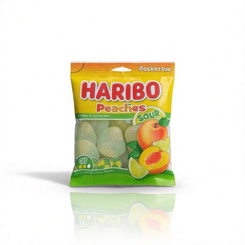Swedish Haribo Sour Green Peaches