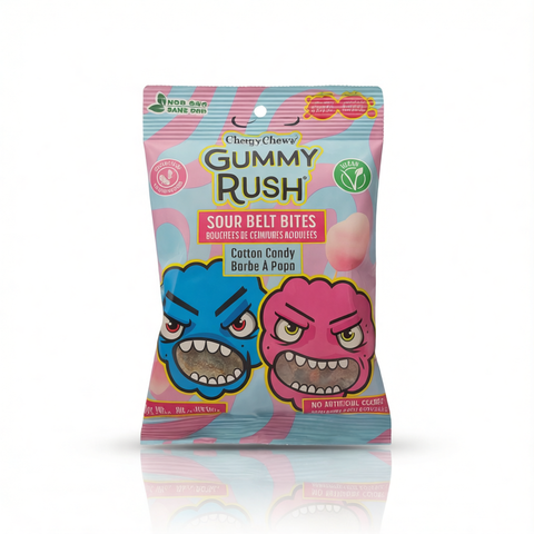 Gummy Rush Sour Belt Bites Cotton Candy