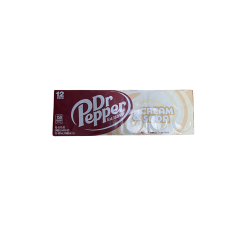 Dr Pepper Cream Soda 12 Pack - Candy Atlas