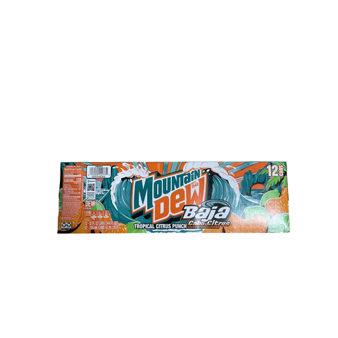 Mountain Dew Baja Citrus 12pk - Candy Atlas