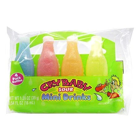 Cry Baby® Wax Bottles 4pk - Candy Atlas